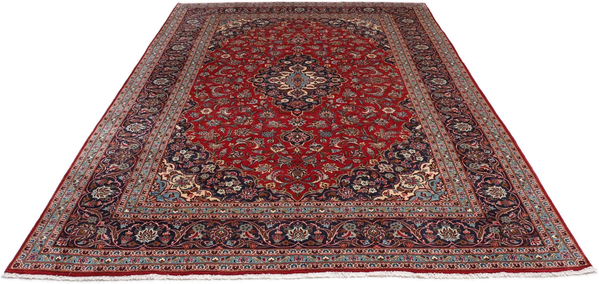 Kashan Persian Rug 250 × 360 cm in Wool, hand-knotted - Image 7