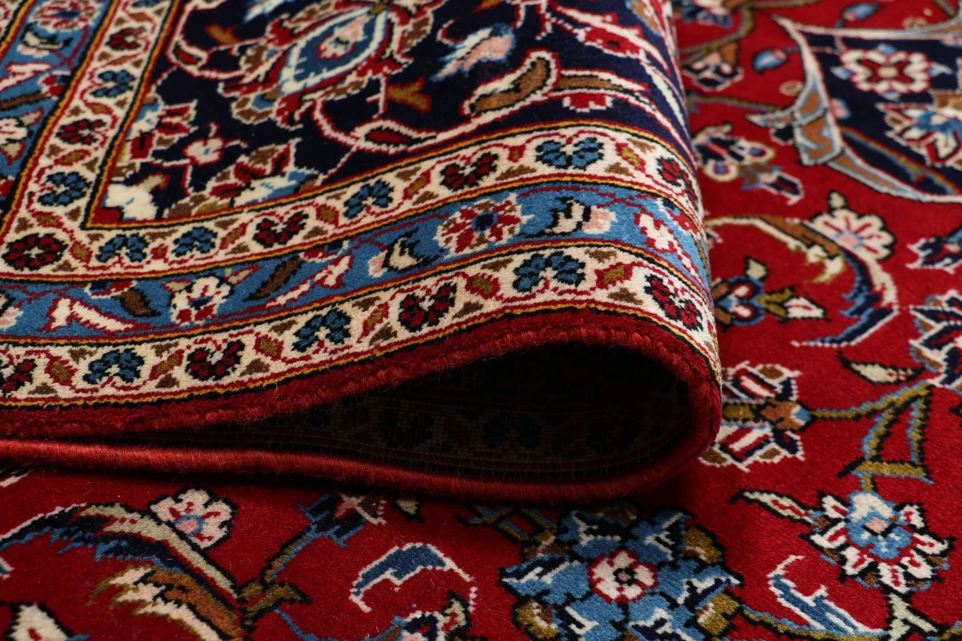 Hand-Knotted Kashan Persian Rug, 245 × 350 cm, Wool - Image 10