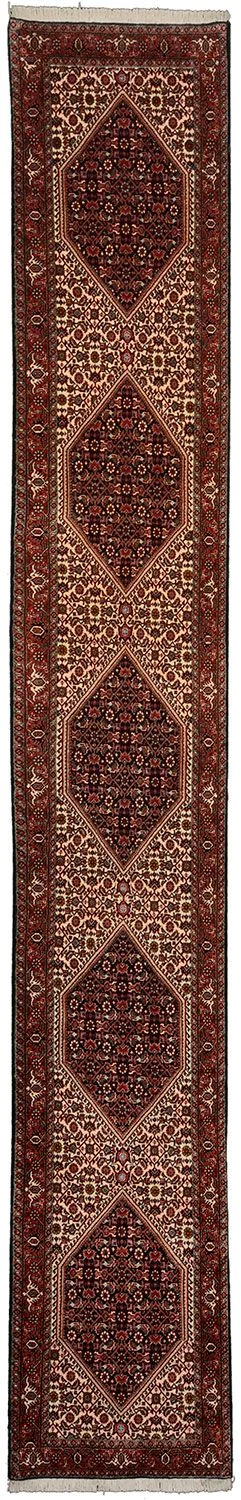Wool Bijar Persian Rug 65 × 420 cm, hand-knotted
