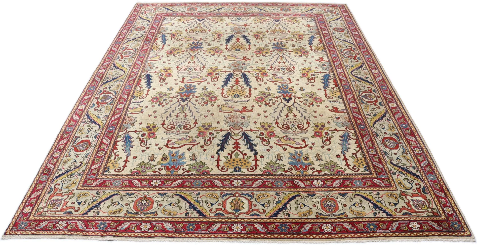 Alternative view of Hand-Knotted Tabriz Persian Rug, 248 × 335 cm, Wool