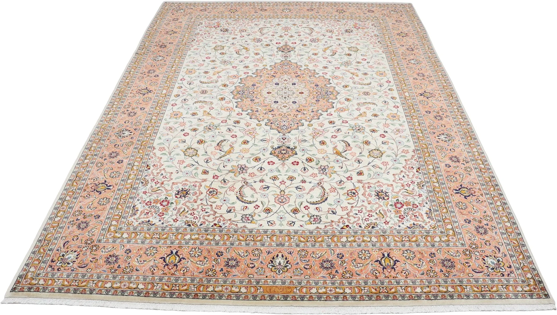 Alternative view of Wool Qom Persian Rug 250 × 345 cm, hand-knotted