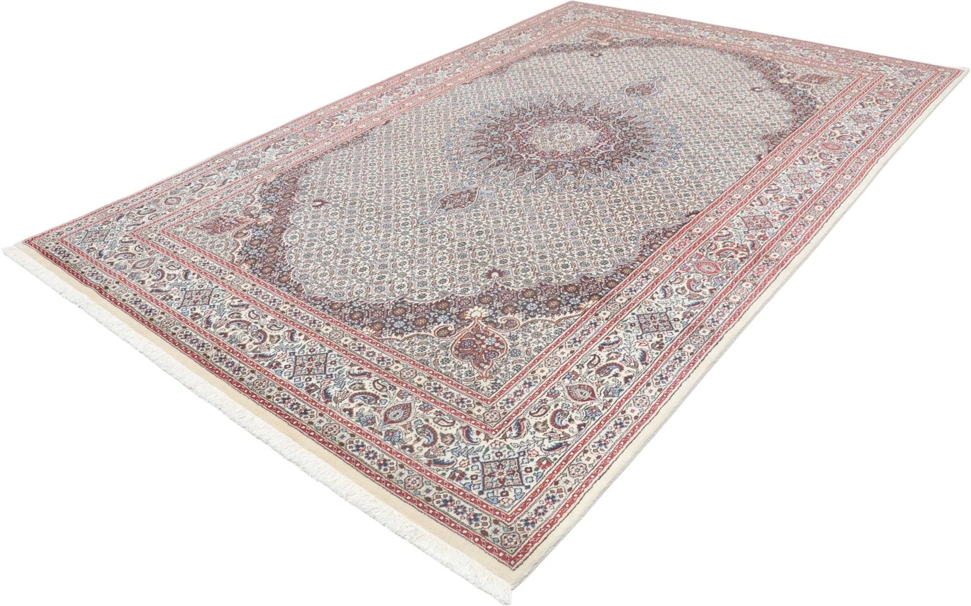 Moud Persian Rug 195 × 300 cm in Wool & Silk, hand-knotted - Image 3