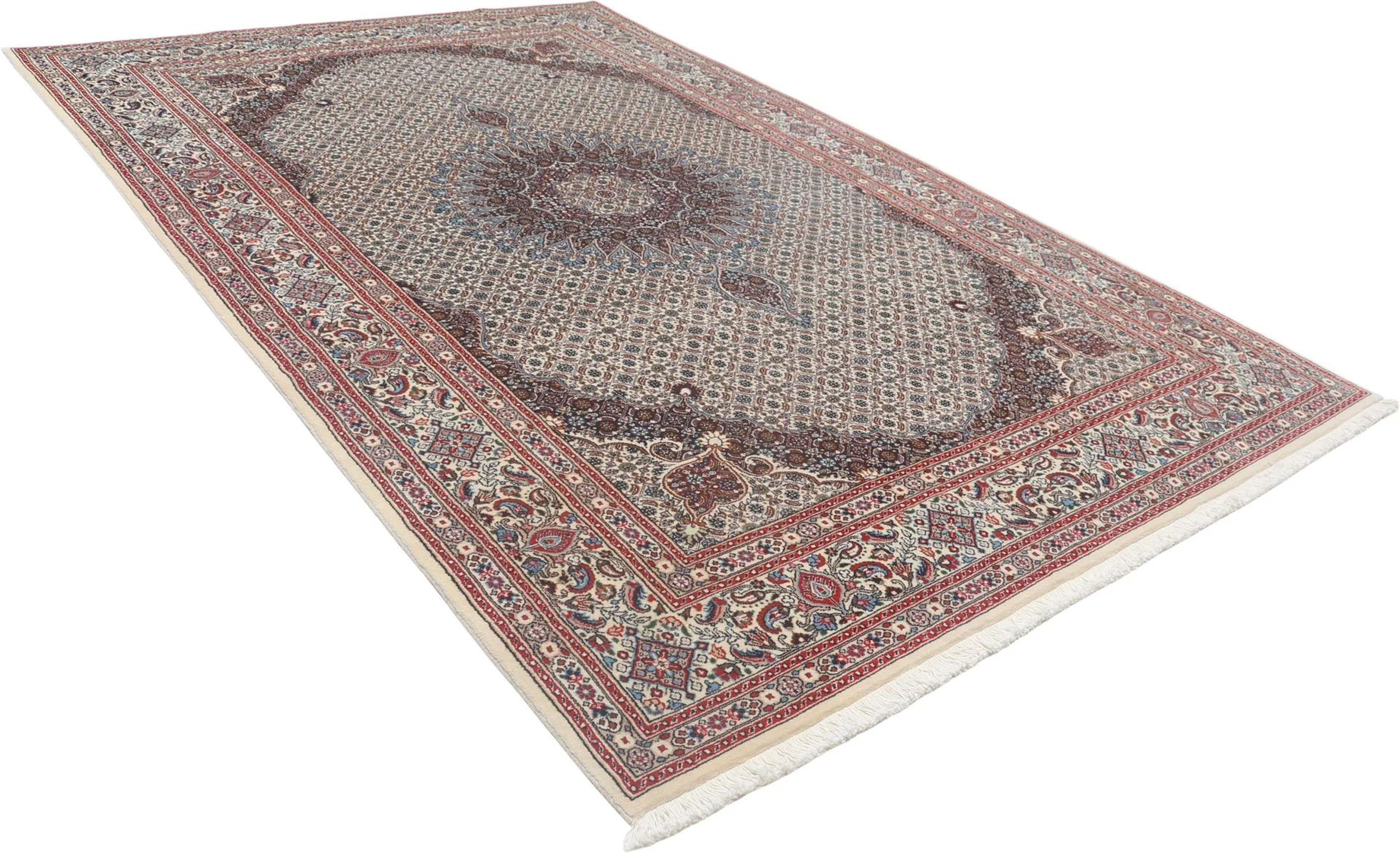 Moud Persian Rug 195 × 300 cm in Wool & Silk, hand-knotted - Image 4