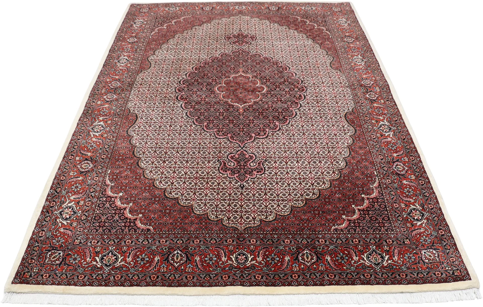 Alternative view of Hand-Knotted Bijar Persian Rug, 180 × 255 cm, Wool & Silk