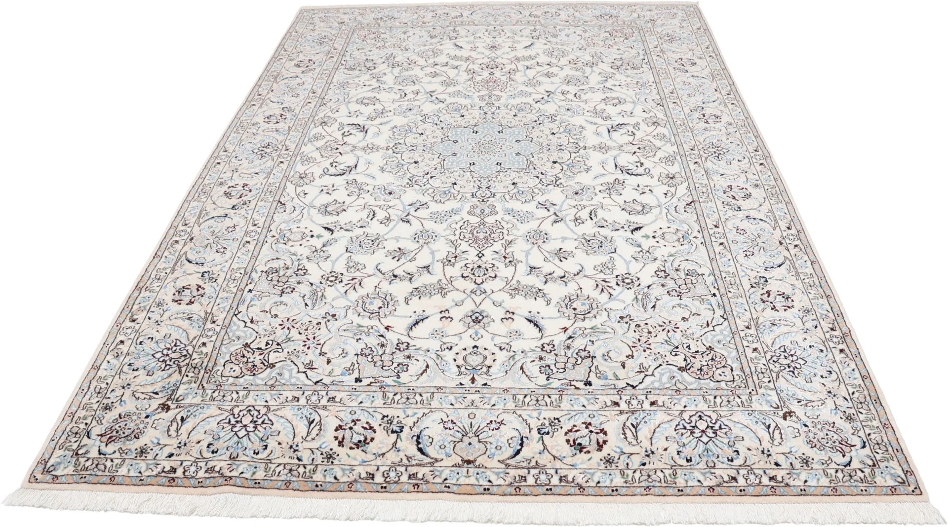 Alternative view of Nain Persian Rug 165 × 250 cm in Wool & Silk, hand-knotted