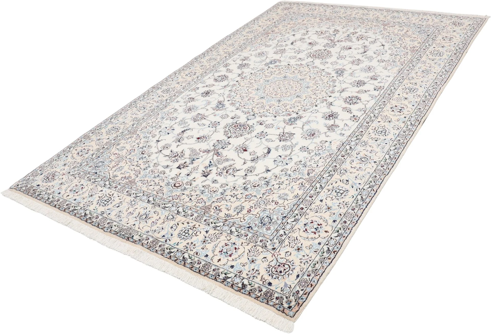 Nain Persian Rug 150 × 240 cm in Wool & Silk, hand-knotted - Image 3