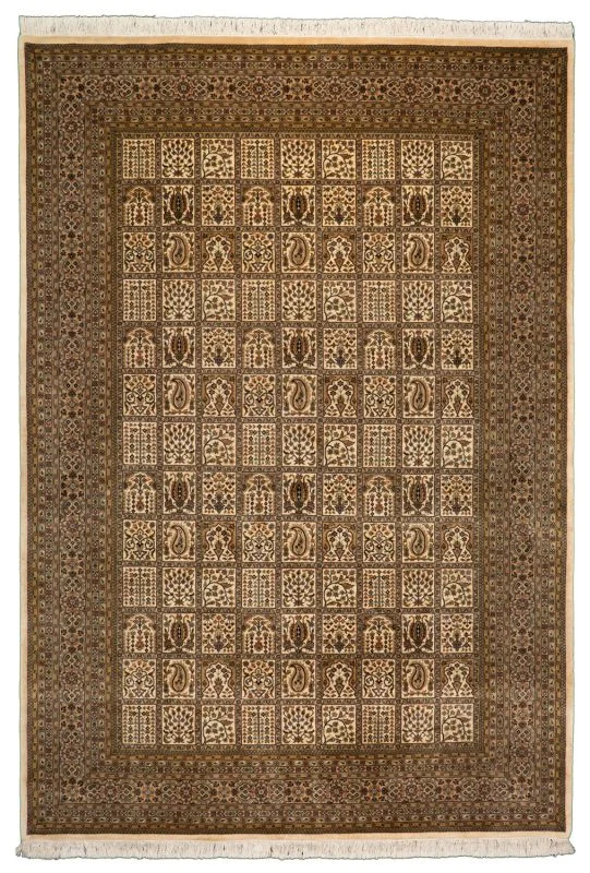 Qom Indian Rug 200 × 292 cm in Wool, hand-knotted
