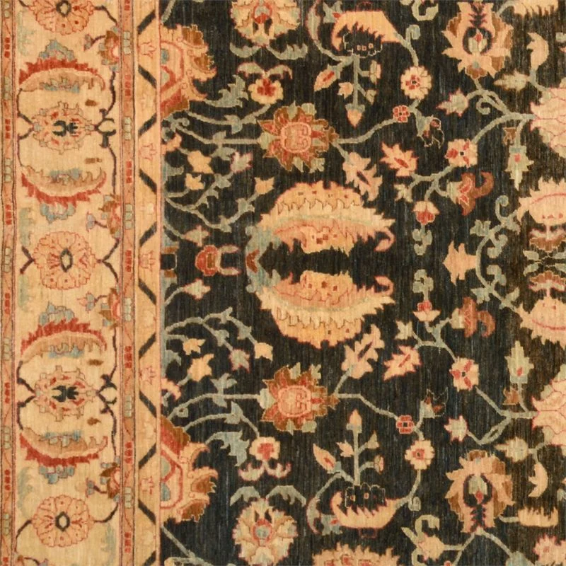 Ziegler Pakistani Rug 276 × 355 cm in Wool, hand-knotted - Image 4