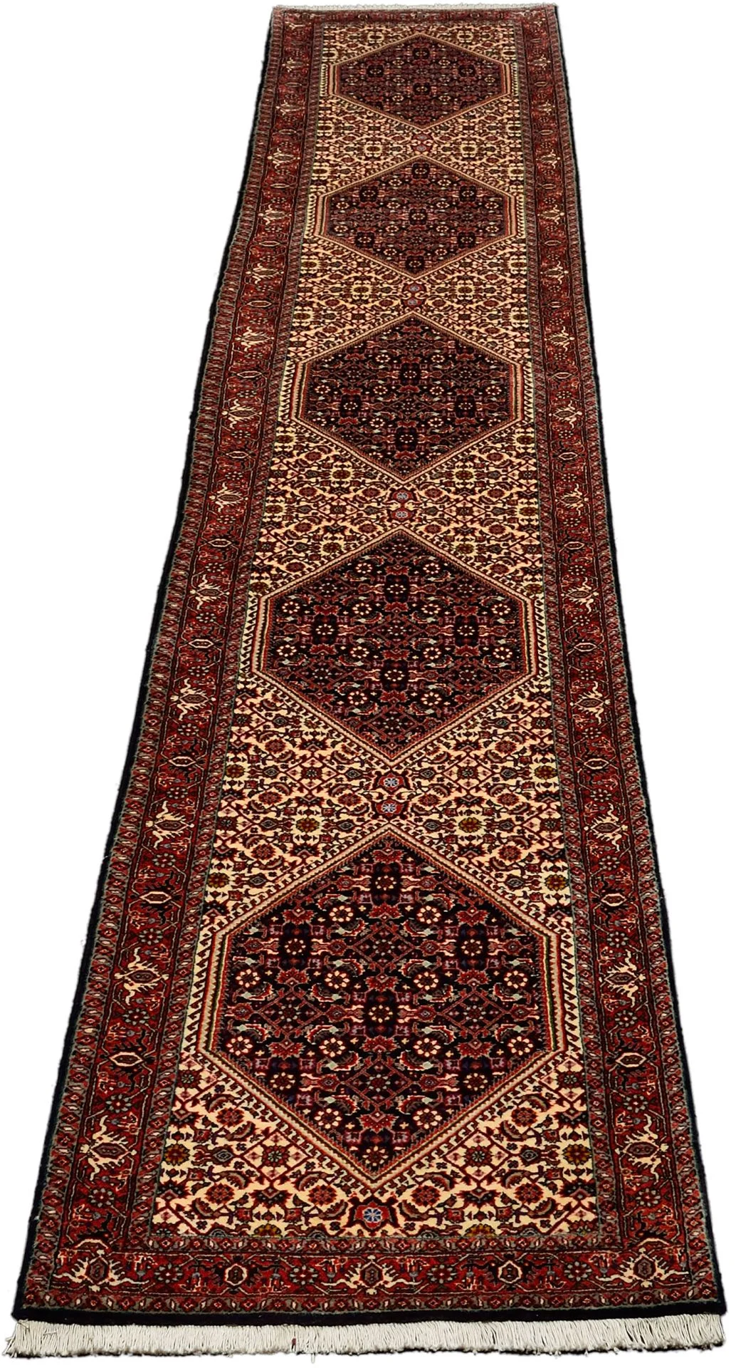 Alternative view of Wool Bijar Persian Rug 65 × 420 cm, hand-knotted