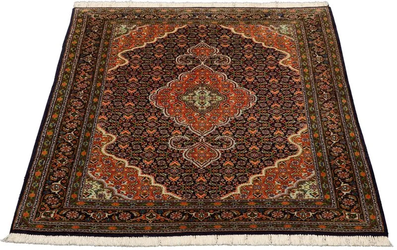 Alternative view of Hand-Knotted Tabriz Persian Rug, 104 × 144 cm, Wool