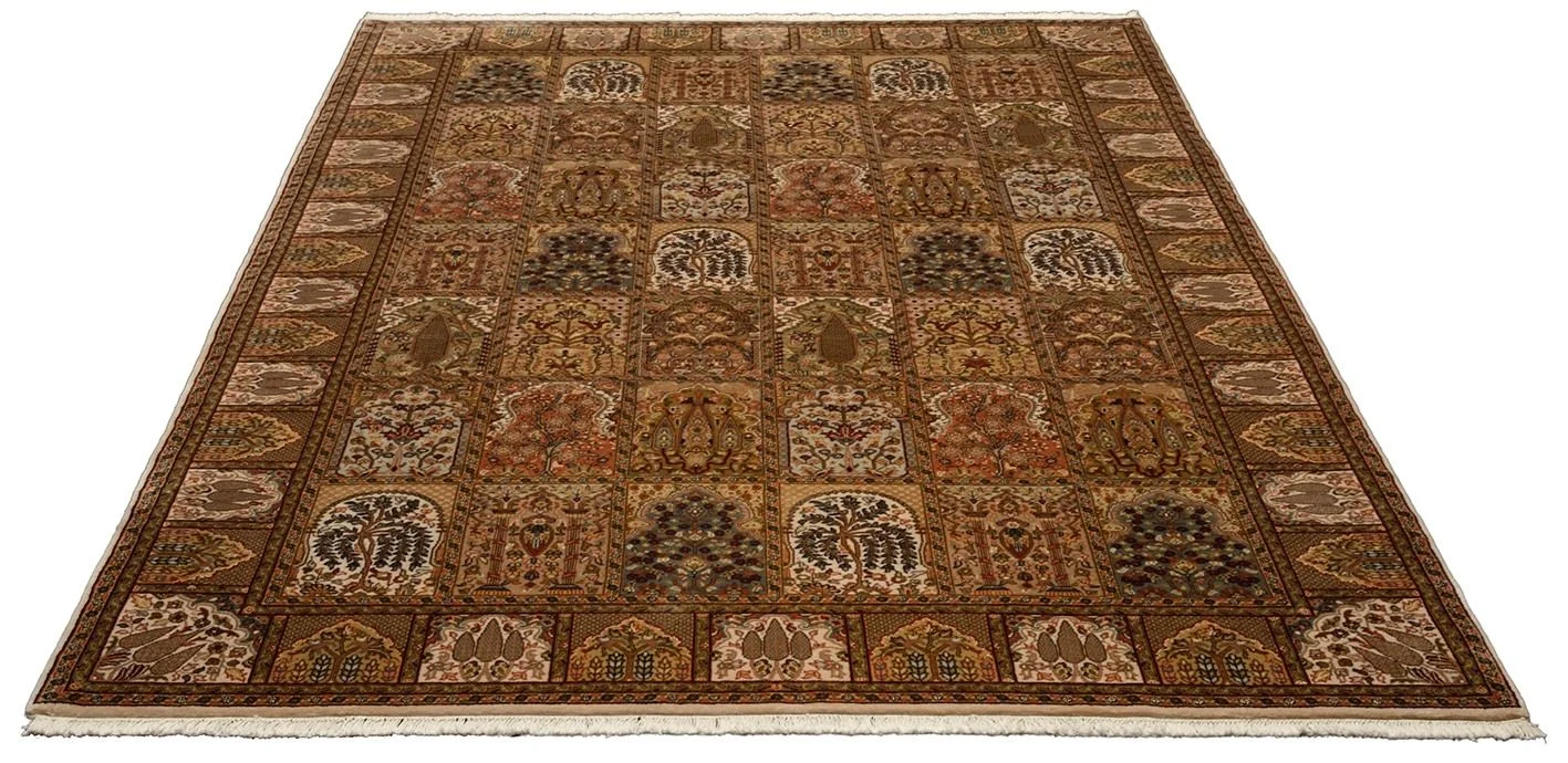 Alternative view of Qom Indian Rug 206 × 302 cm in Wool, hand-knotted