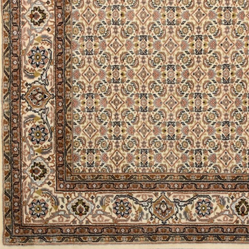 Wool & Silk Tabriz Indian Rug 170 × 231 cm, hand-knotted - Image 4