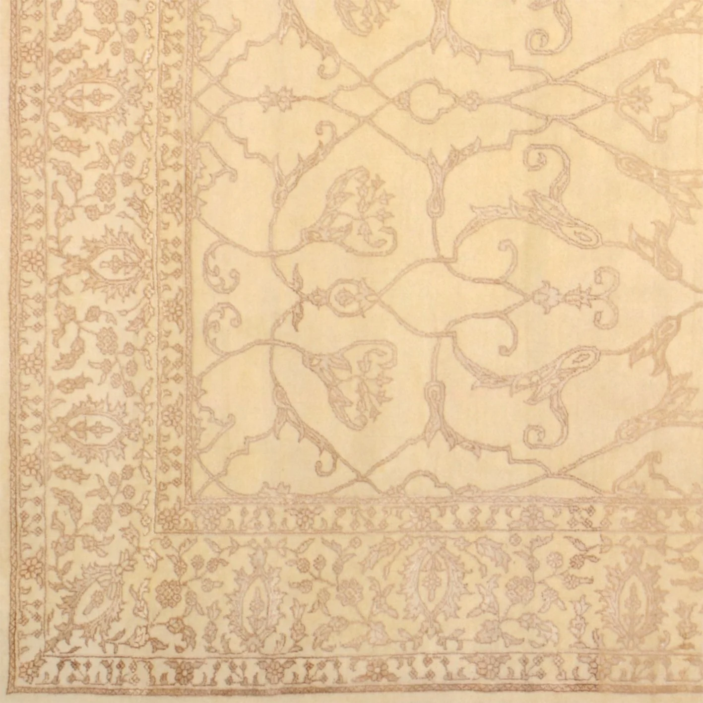 Tabriz Indian Rug 175 × 260 cm in Wool & Silk, hand-knotted - Image 4