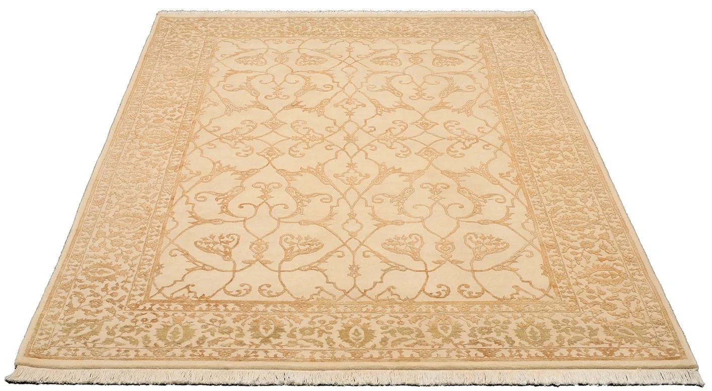 Alternative view of Tabriz Indian Rug 167 × 272 cm in Wool & Silk, hand-knotted