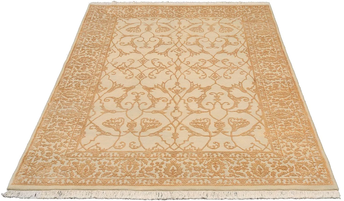 Alternative view of Hand-Knotted Tabriz Indian Rug, 163 × 248 cm, Wool