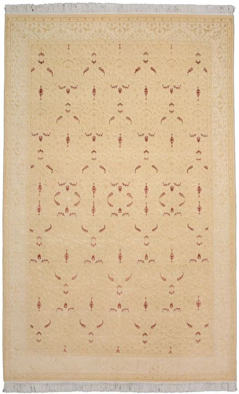 Hand-Knotted Tabriz Indian Rug, 166 × 257 cm, Wool