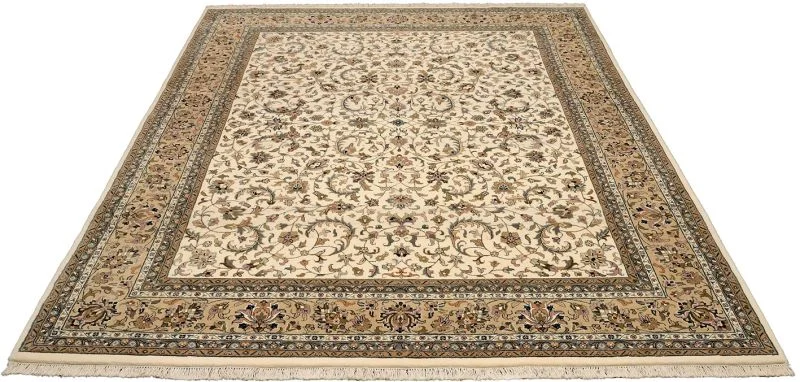 Alternative view of Wool Isfahan Indian Rug 244 × 306 cm, hand-knotted