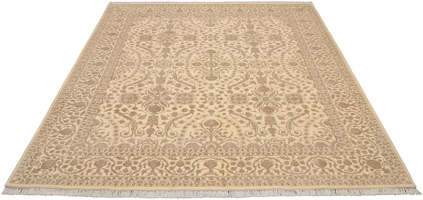 Alternative view of Wool Tabriz Indian Rug 250 × 300 cm, hand-knotted