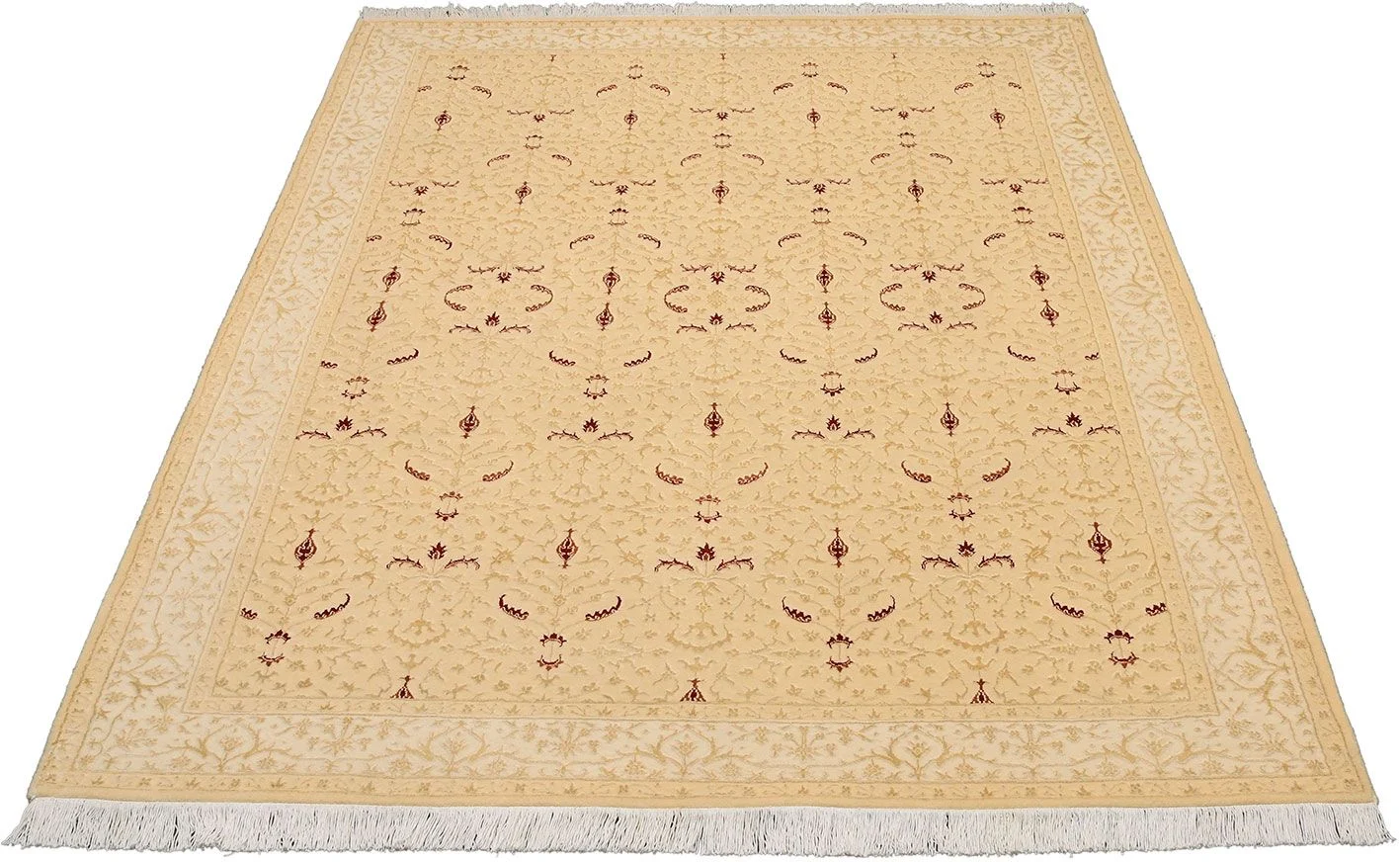 Alternative view of Hand-Knotted Tabriz Indian Rug, 166 × 257 cm, Wool