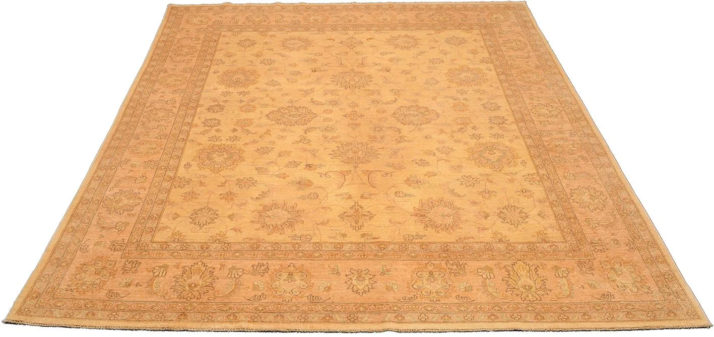 Alternative view of Hand-Knotted Ziegler Afghan Rug, 240 × 295 cm, Wool