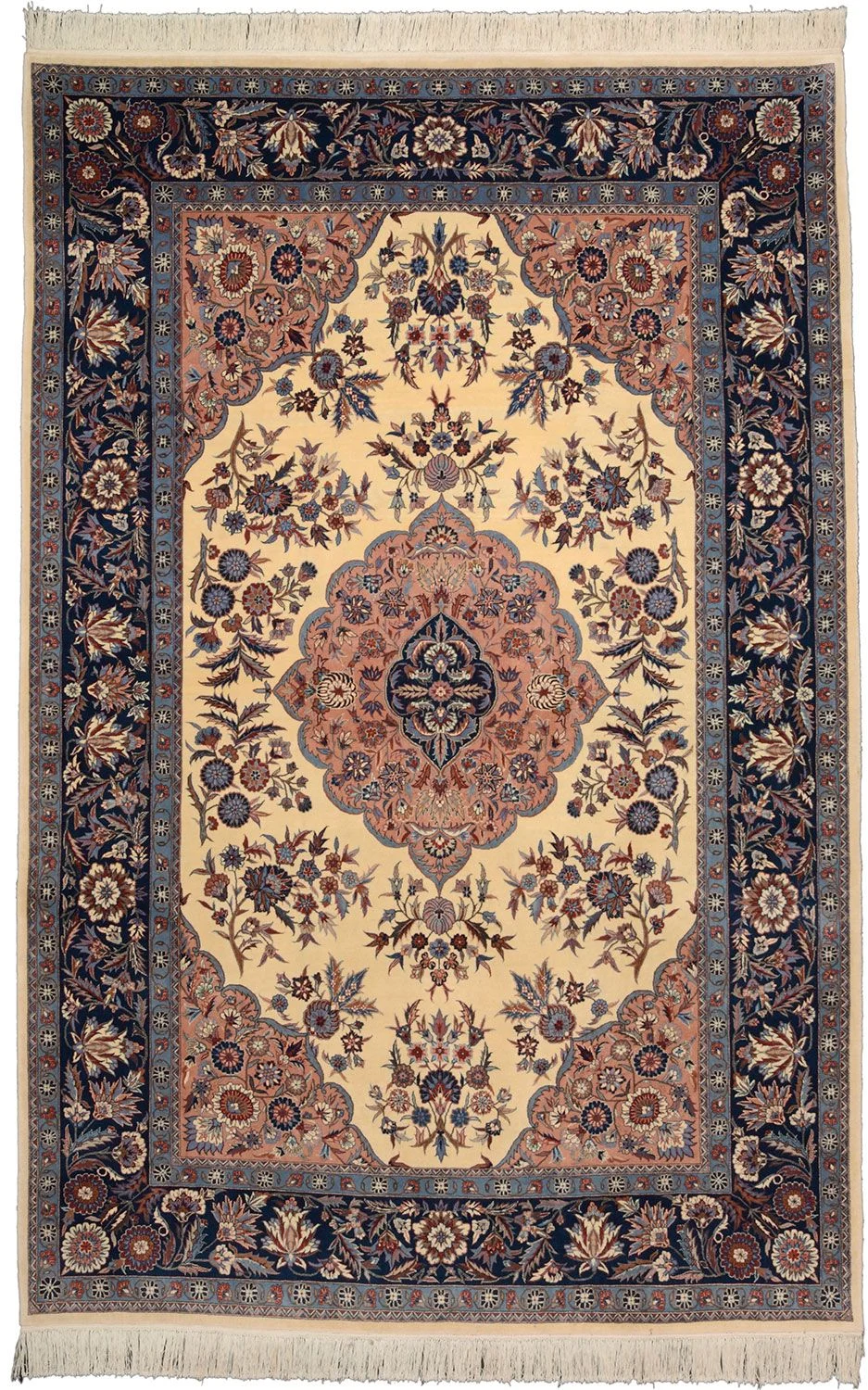 Hand-Knotted Isfahan Chinese Rug, 187 × 287 cm, Wool