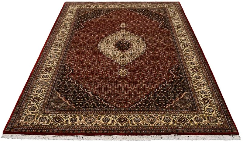 Alternative view of Hand-Knotted Tabriz Indian Rug, 203 × 307 cm, Wool & Silk
