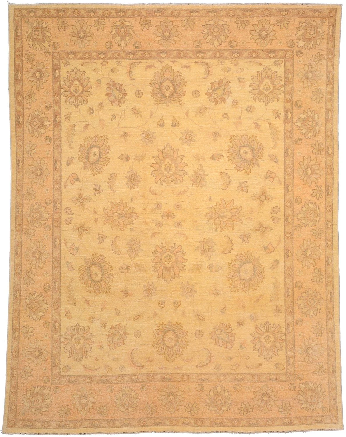 Hand-Knotted Ziegler Pakistani Rug, 192 × 249 cm, Wool