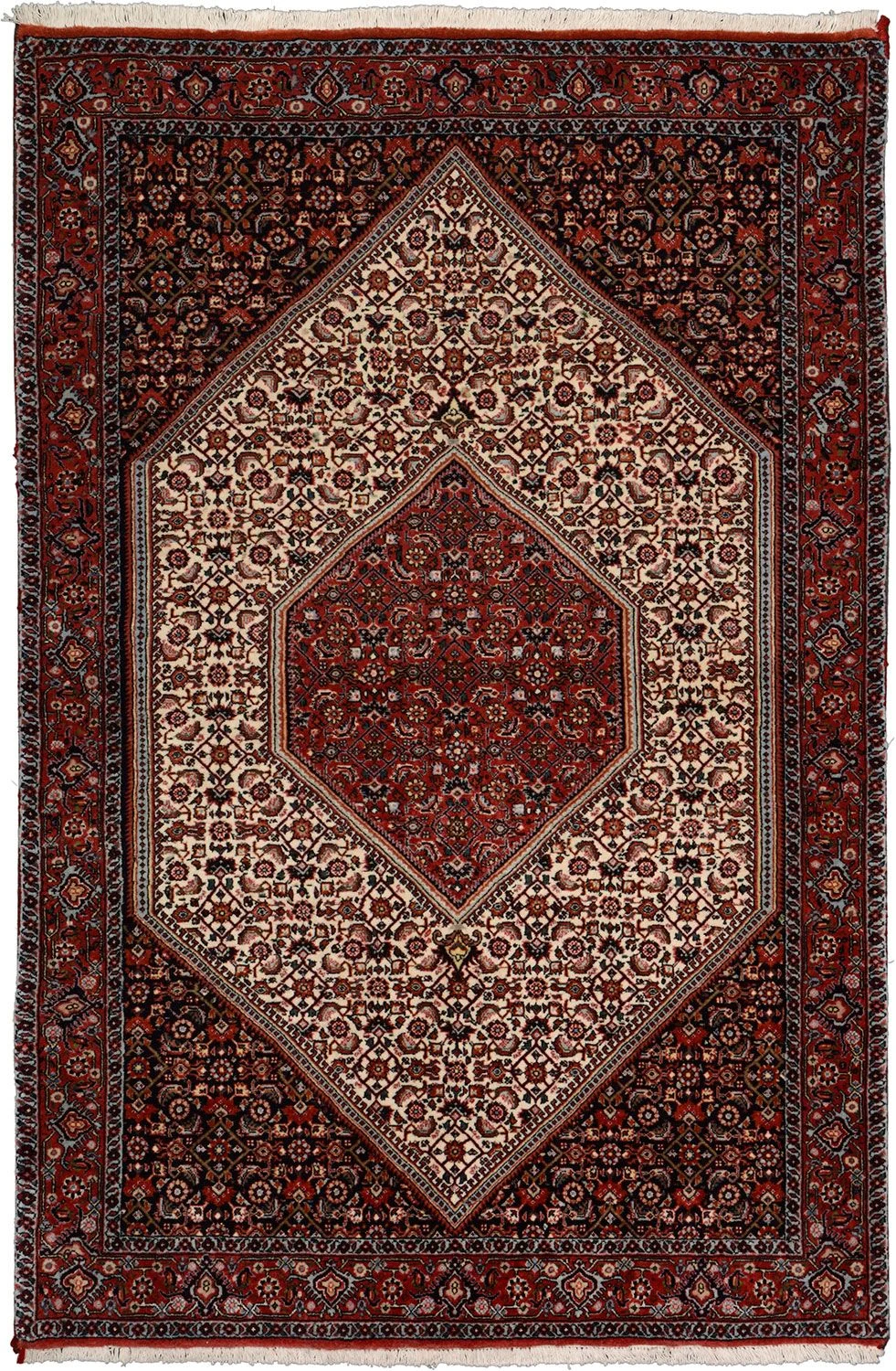 Bijar Persian Rug 111 × 167 cm in Wool, hand-knotted
