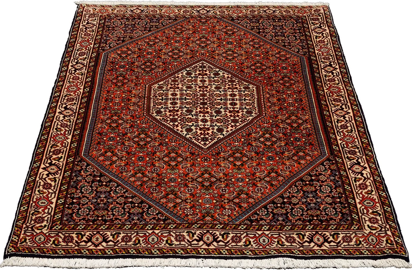 Alternative view of Hand-Knotted Bijar Persian Rug, 111 × 167 cm, Wool