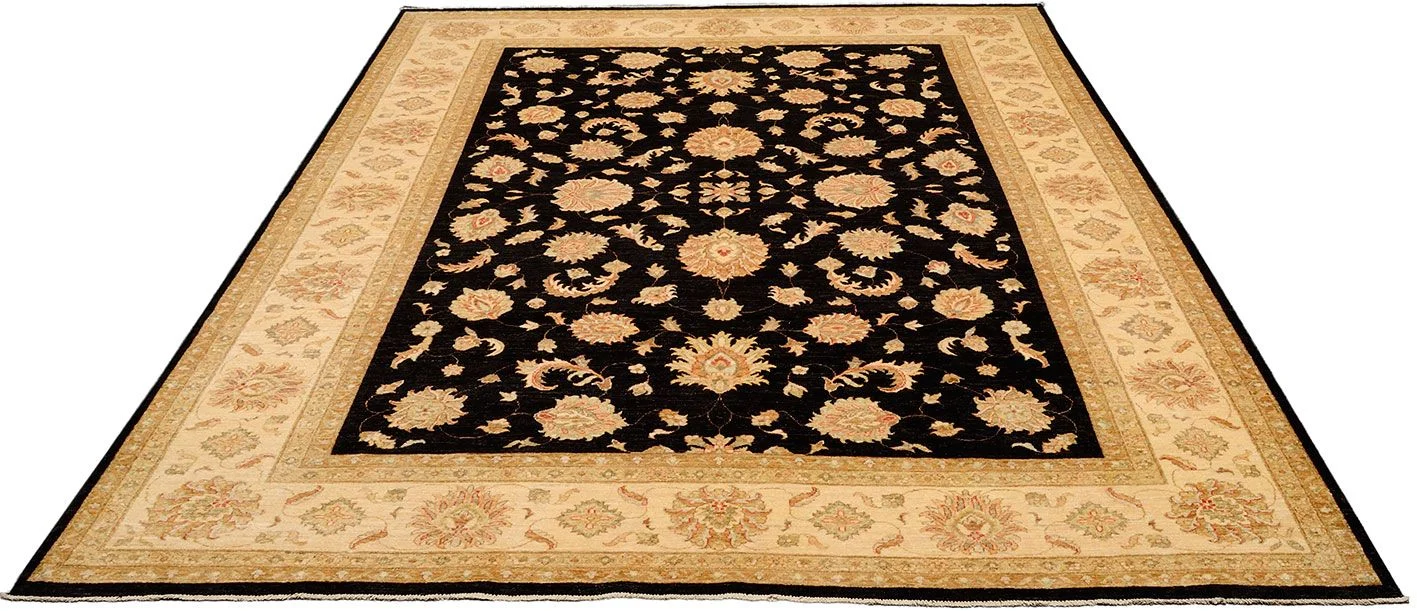 Alternative view of Ziegler Afghan Rug 277 × 360 cm in Wool, hand-knotted