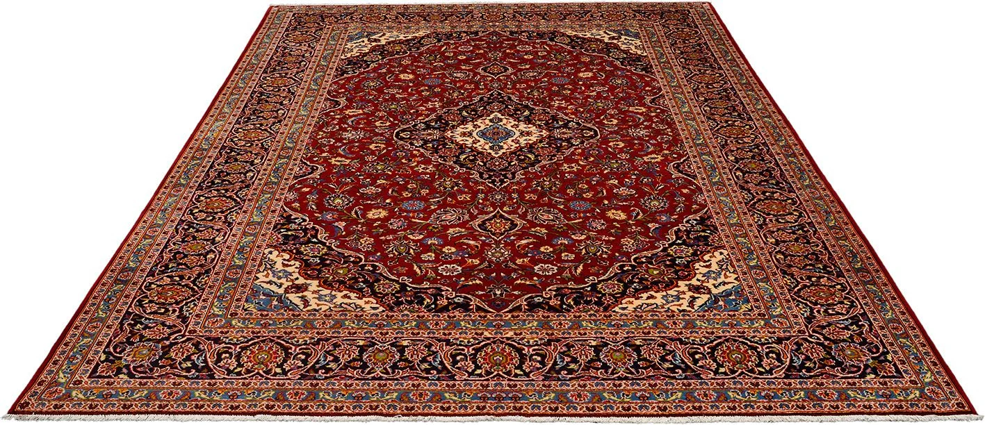 Alternative view of Wool Kashan Persian Rug 247 × 364 cm, hand-knotted