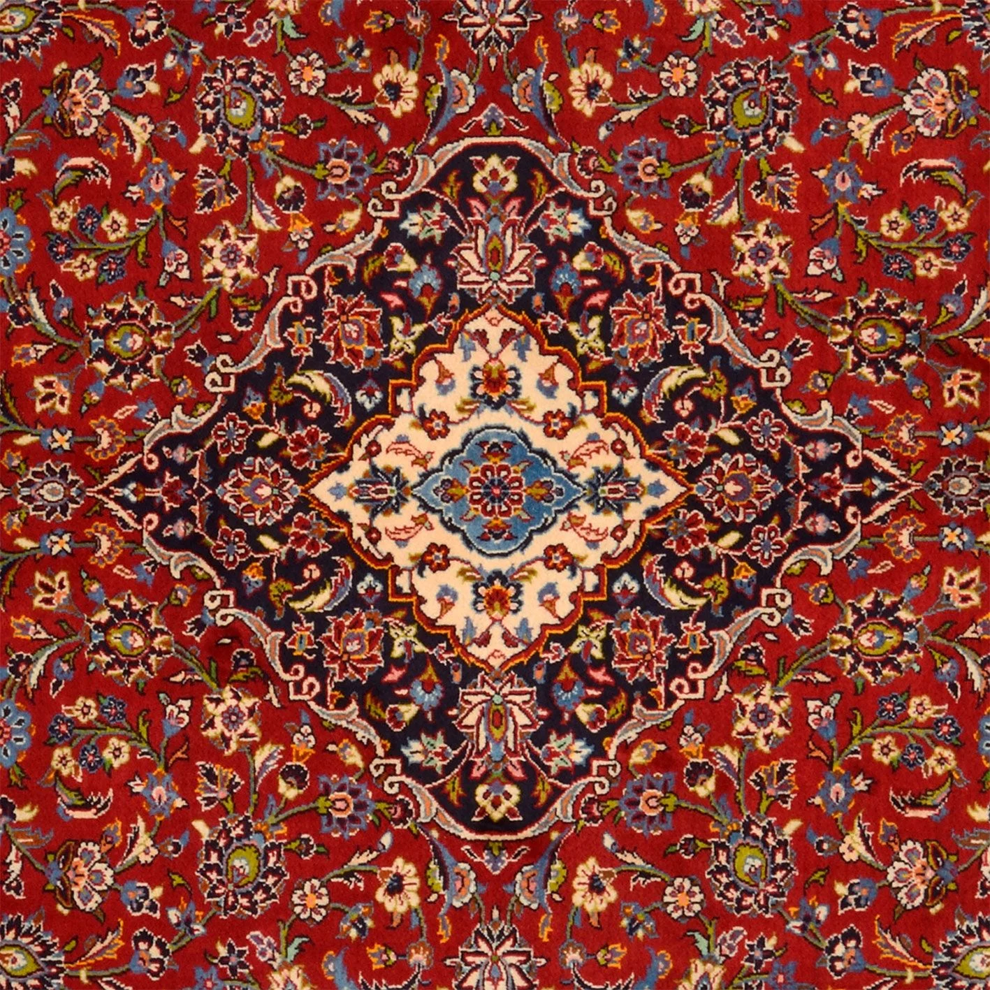 Wool Kashan Persian Rug 247 × 364 cm, hand-knotted - Image 4