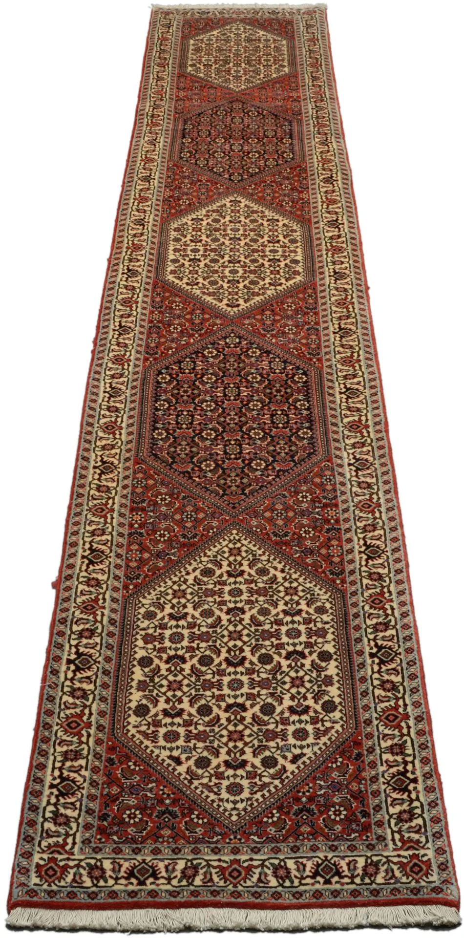 Alternative view of Wool Bijar Persian Rug 66 × 410 cm, hand-knotted