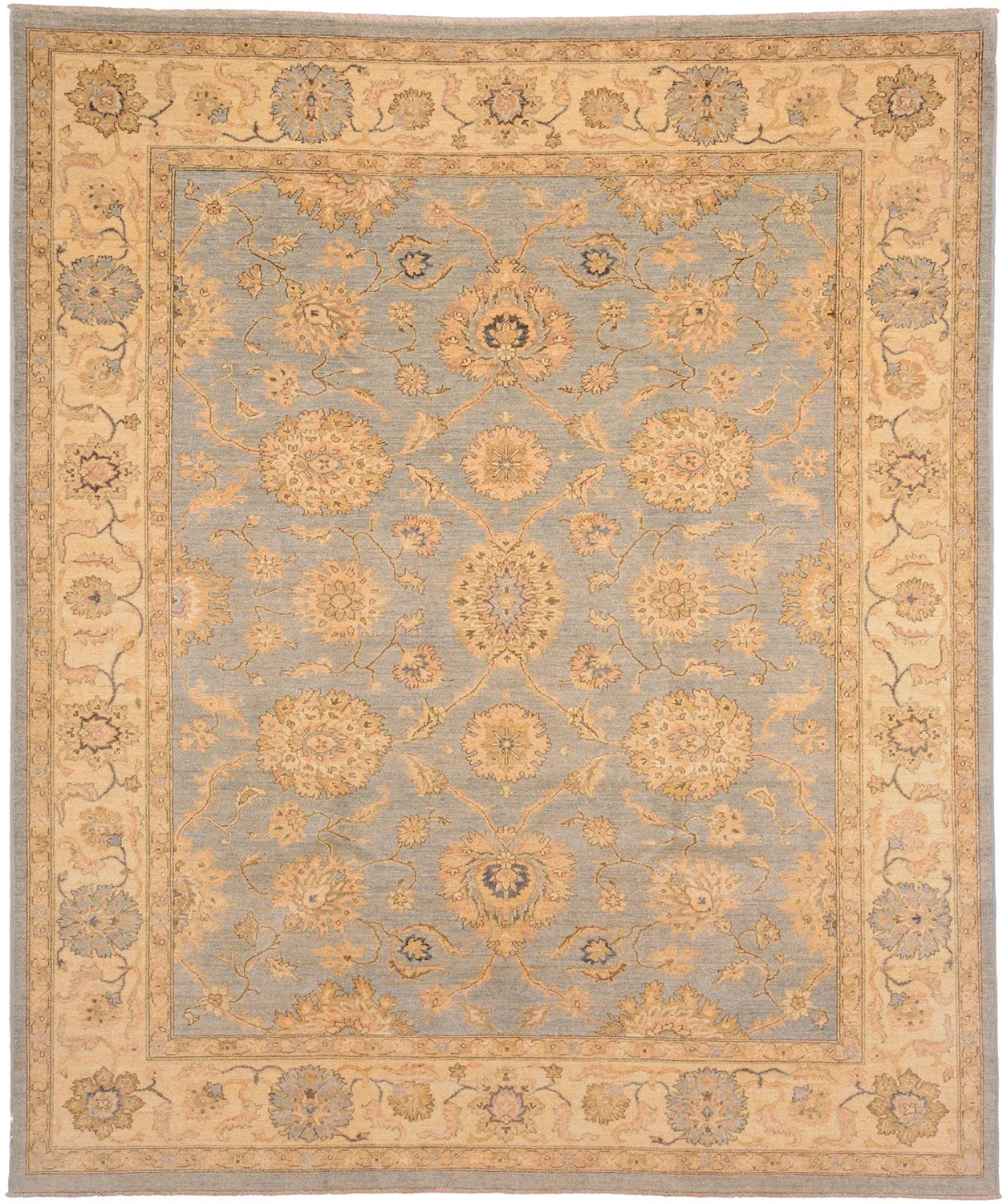 Ziegler Pakistani Rug 250 × 296 cm in Wool, hand-knotted