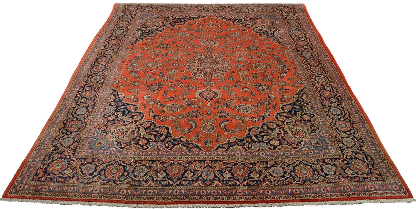 Alternative view of Wool Kashan Persian Rug 270 × 350 cm, hand-knotted