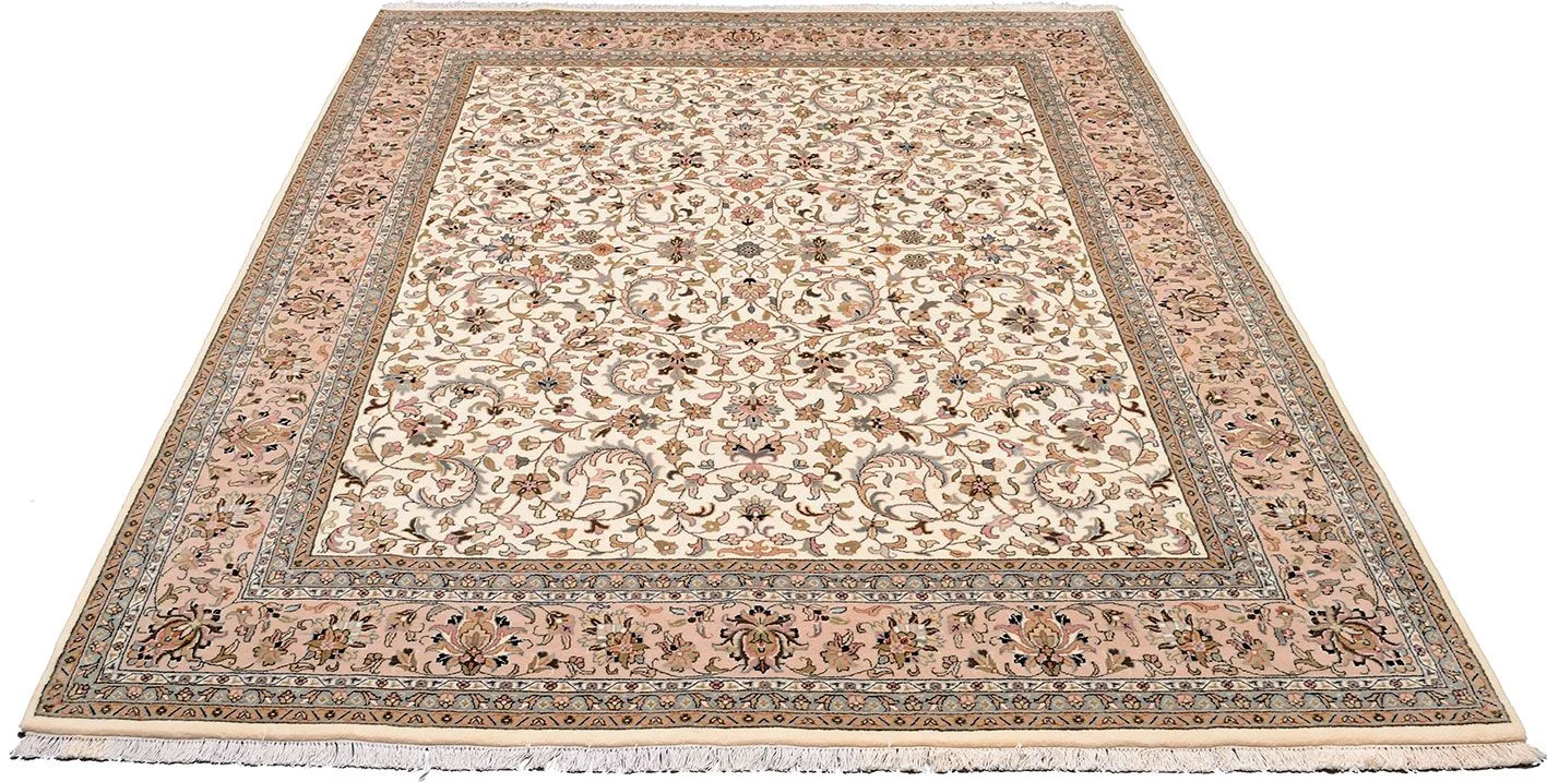 Alternative view of Hand-Knotted Isfahan Indian Rug, 247 × 299 cm, Wool
