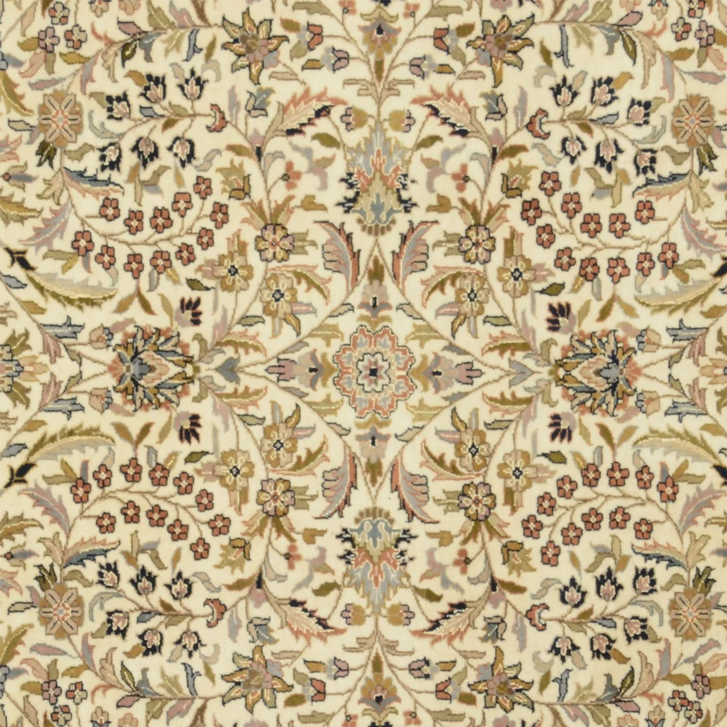 Wool Isfahan Indian Rug 204 × 302 cm, hand-knotted - Image 4
