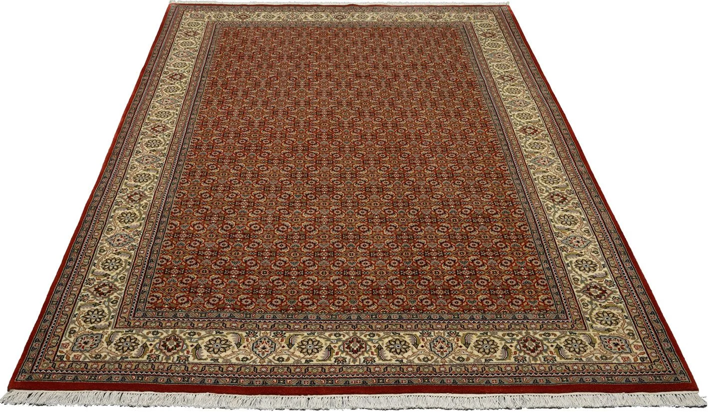 Alternative view of Hand-Knotted Tabriz Indian Rug, 202 × 301 cm, Wool & Silk