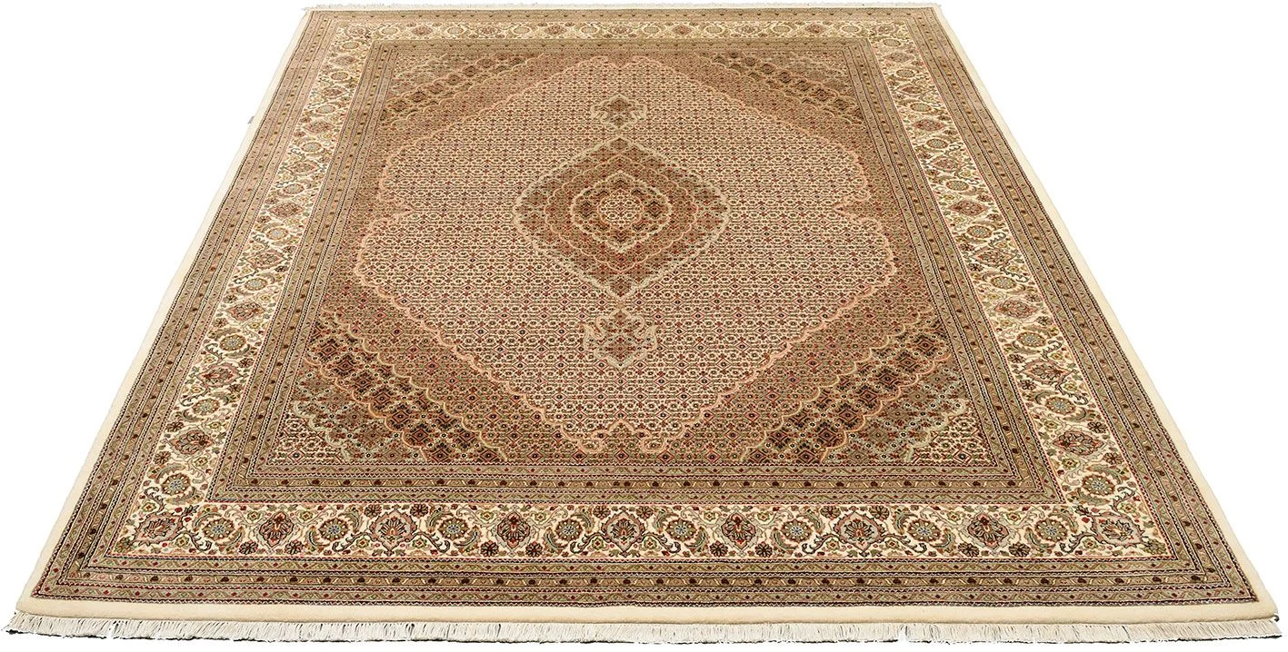 Alternative view of Hand-Knotted Tabriz Indian Rug, 243 × 304 cm, Wool