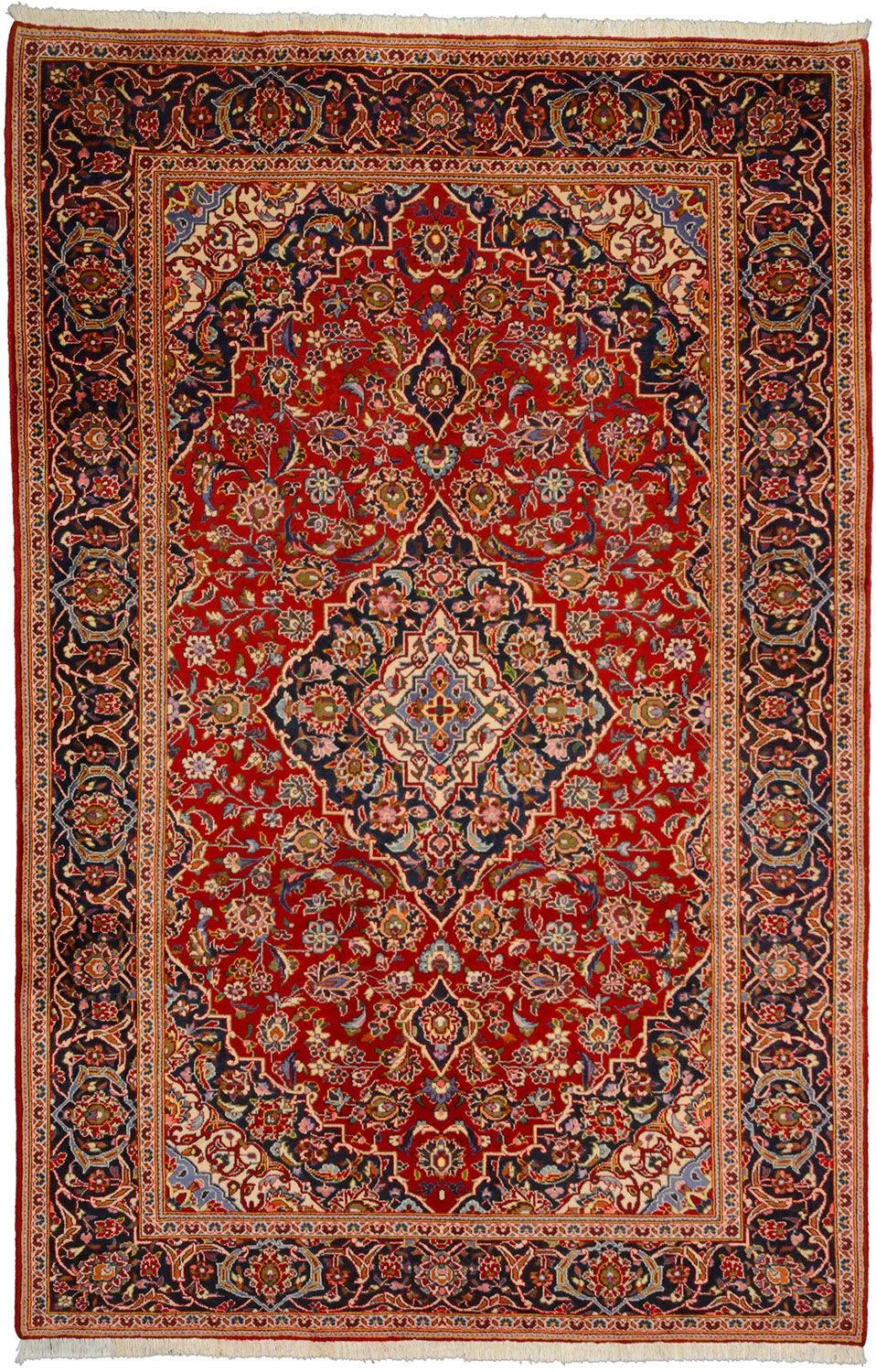 Kashan Persian Rug 205 × 310 cm in Wool, hand-knotted