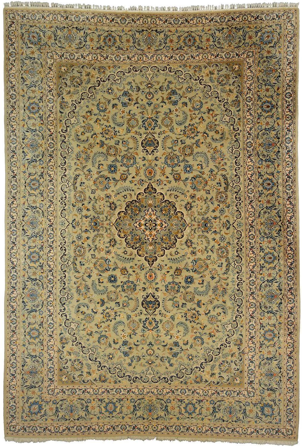Hand-Knotted Kashan Persian Rug, 267 × 384 cm, Wool