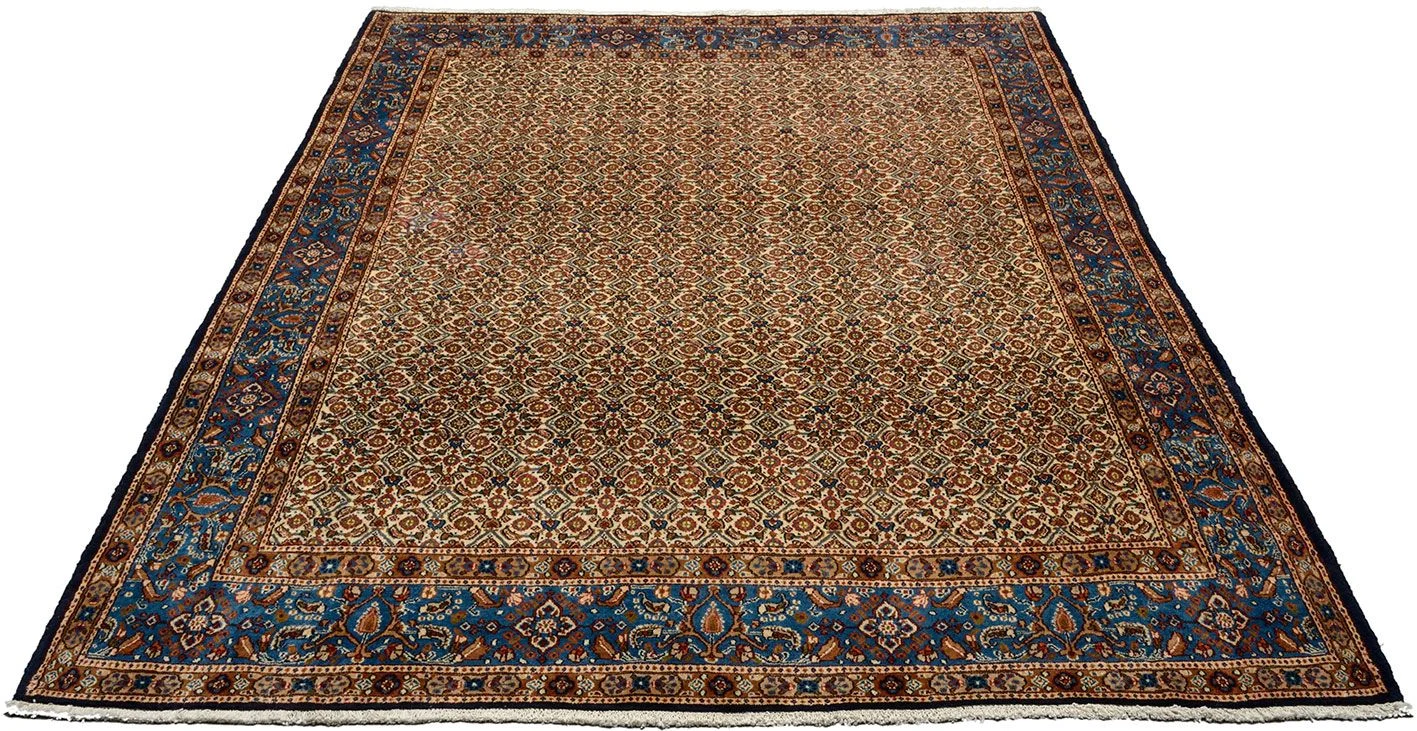 Alternative view of Hand-Knotted Moud Persian Rug, 221 × 285 cm, Wool