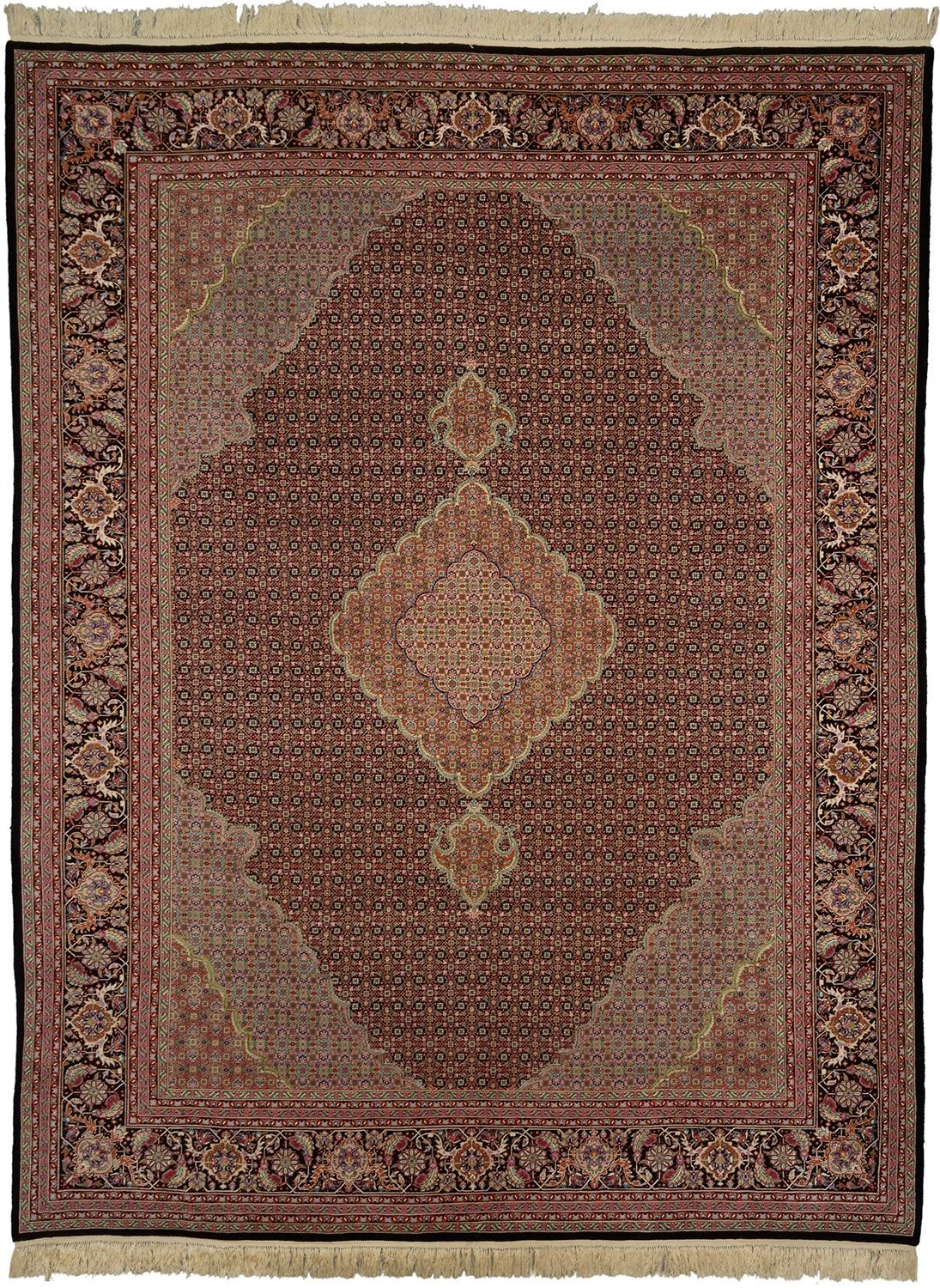 Tabriz Persian Rug 257 × 360 cm in Wool, hand-knotted
