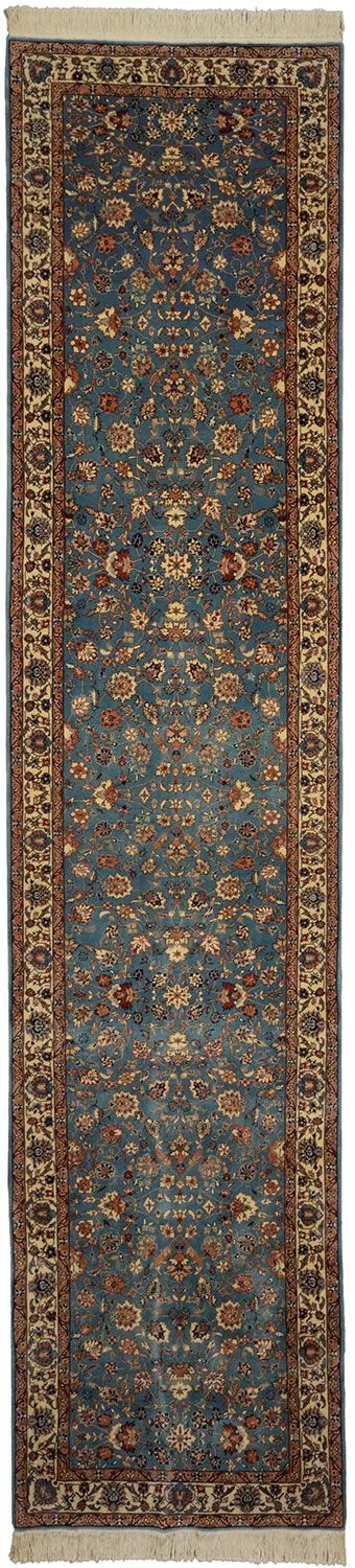 Wool Isfahan Chinese Rug 104 × 460 cm, hand-knotted