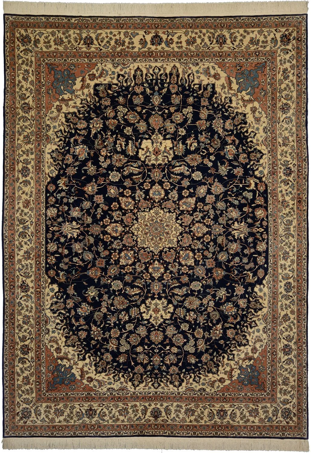Hand-Knotted Isfahan Chinese Rug, 250 × 350 cm, Wool