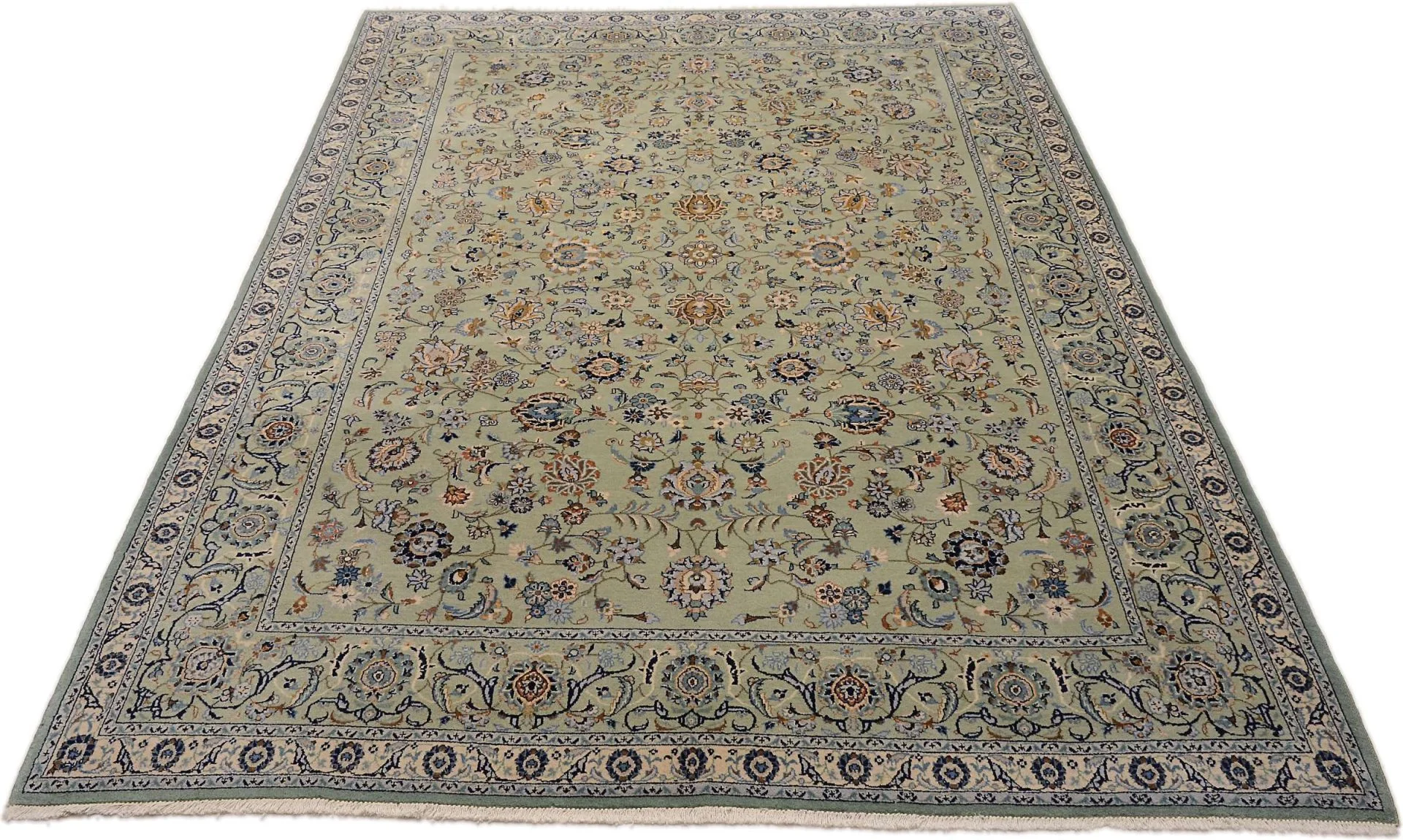Alternative view of Wool Kashan Persian Rug 209 × 337 cm, hand-knotted