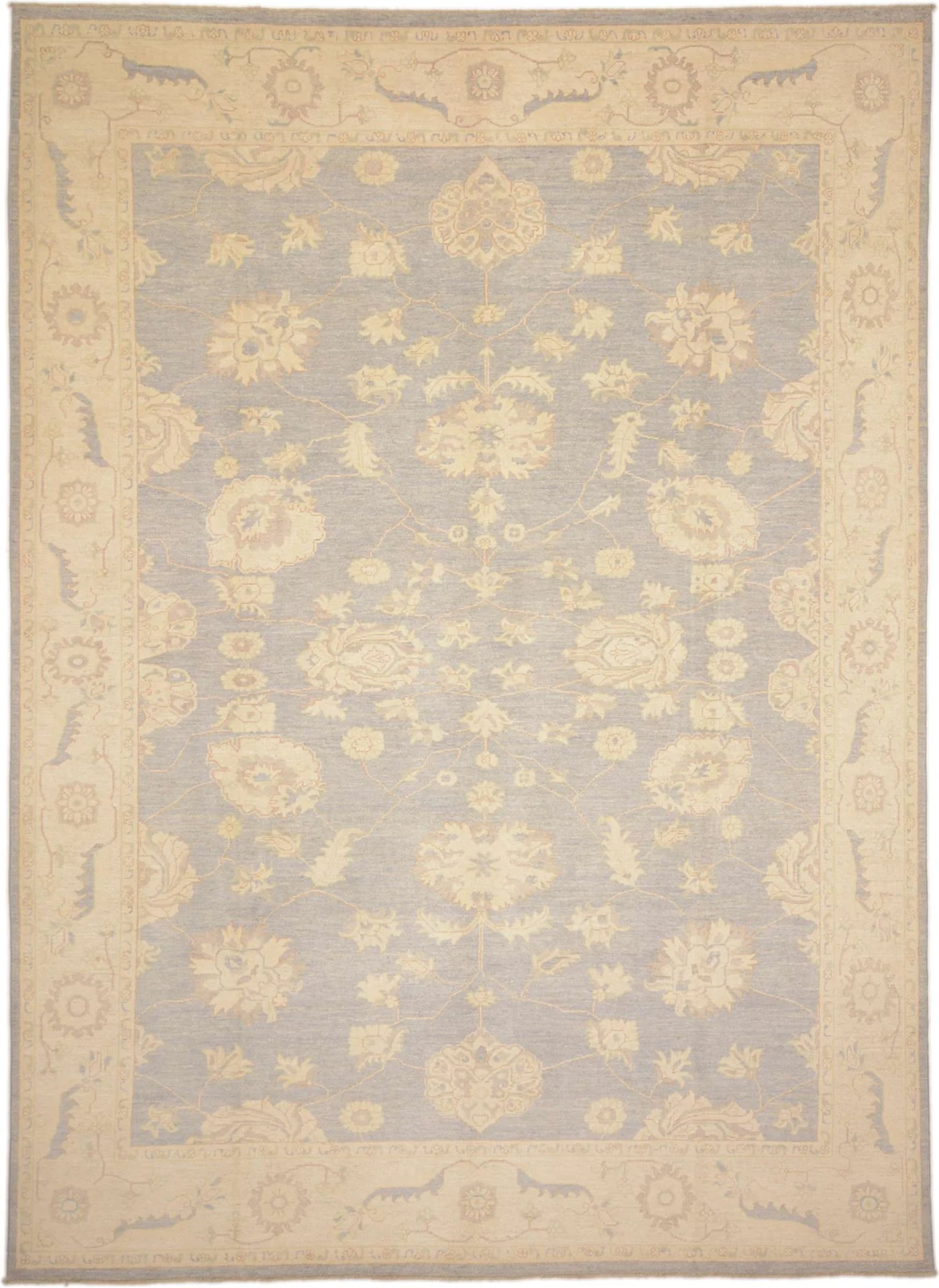 Ziegler Pakistani Rug 273 × 377 cm in Wool, hand-knotted