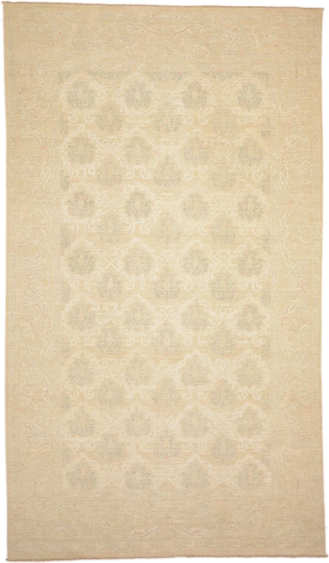 Hand-Knotted Ziegler Pakistani Rug, 214 × 371 cm, Wool