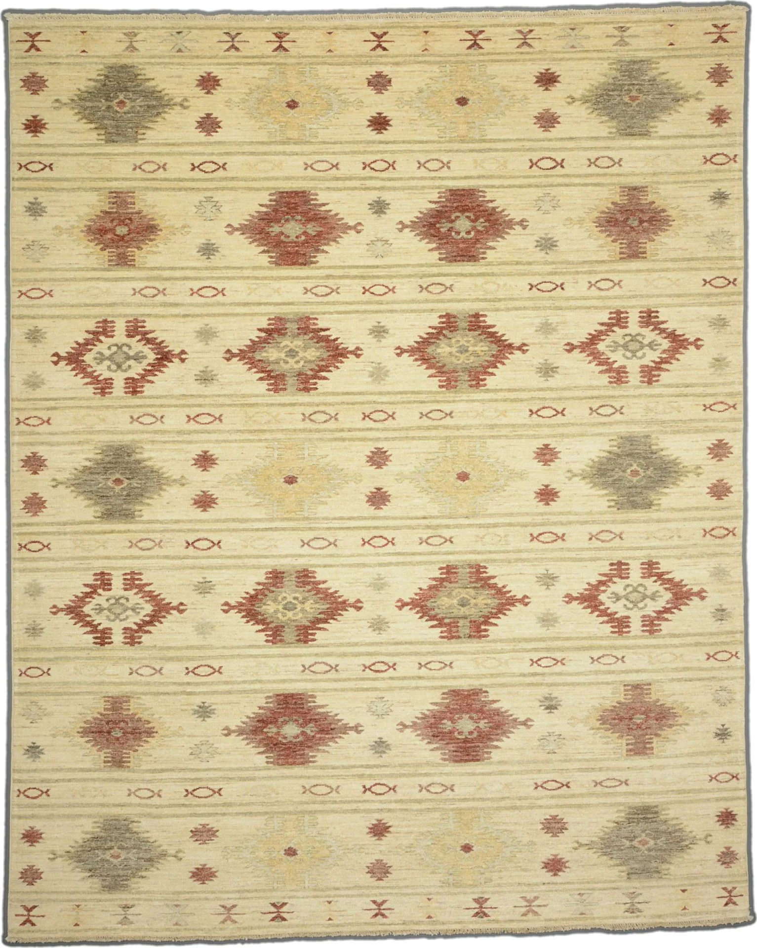 Ziegler Pakistani Rug 233 × 292 cm in Wool, hand-knotted