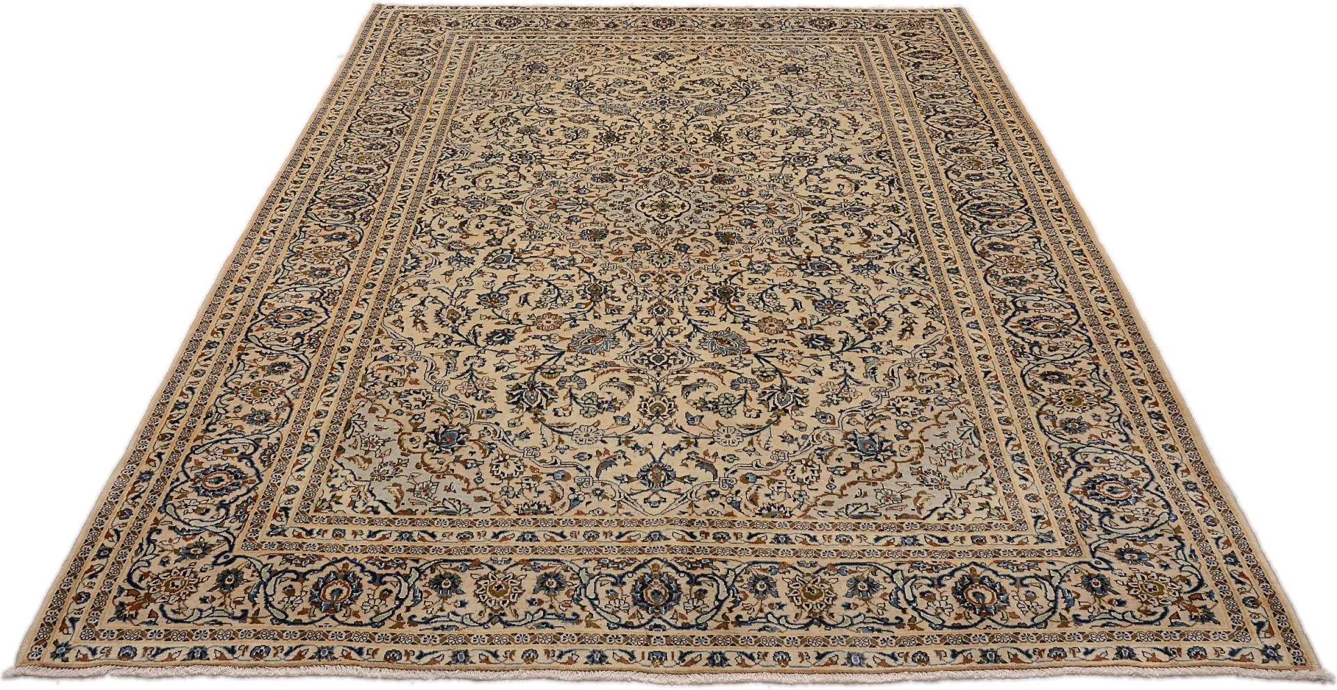 Alternative view of Wool Kashan Persian Rug 244 × 344 cm, hand-knotted